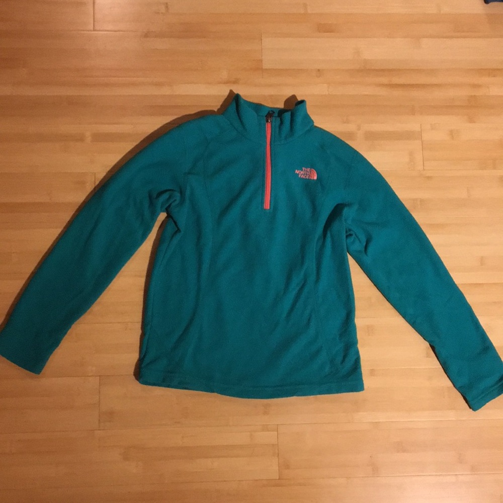 North Face girls fleece half zip